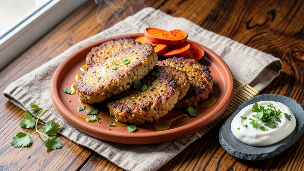 Sweet Potato Patties Indian Recipe: Turmeric-Infused Crisp With Herbed Filling