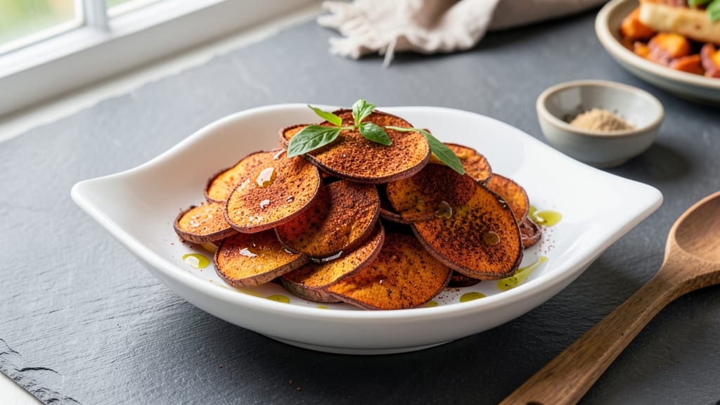 Air Fried Sweet Potato Chips Recipe: Shatteringly Crispy in 15 Minutes