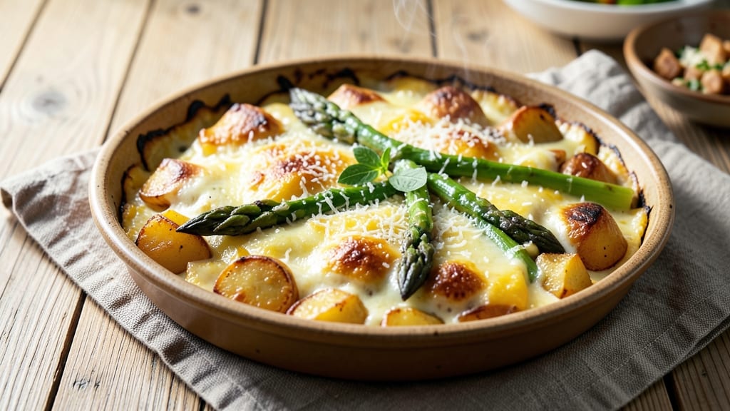Asparagus and Potato Frittata Recipe: Golden Crust, Veggie-Packed Heart