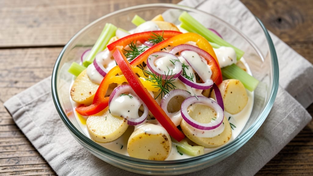 Sweet Peppers and Deli Potato Salad Recipe: Bright, Crunchy Twist on a Classic