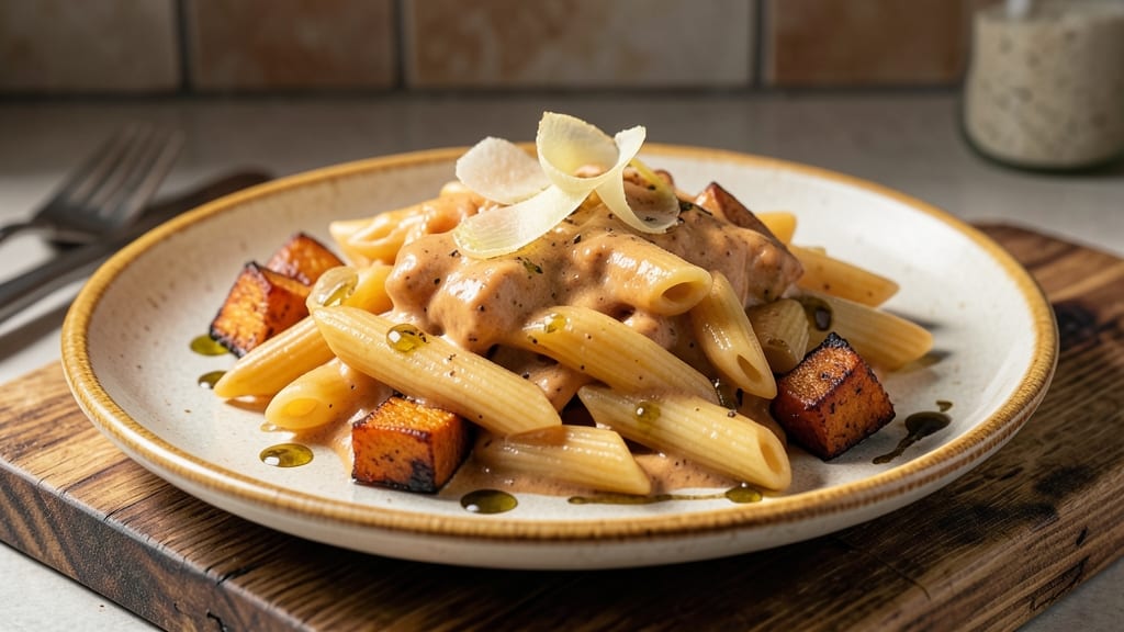 Sweet Potato Penne Pasta Recipe: Roasted Sweetness Meets Herbed Cream Sauce