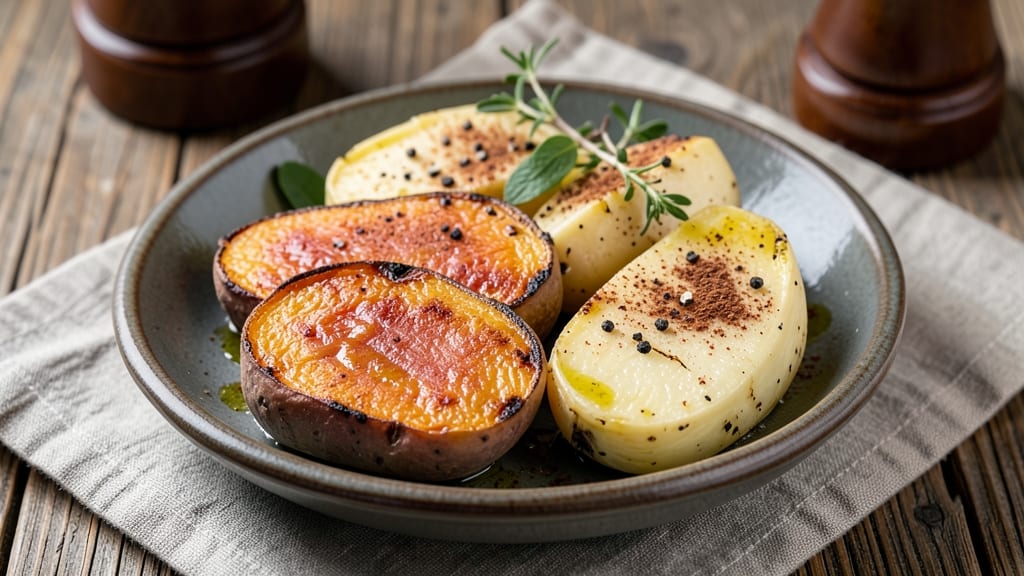 Sweet Potato And Rutabaga Recipe: Roasted Spice Harmony With Charred Edges and Creamy Centers