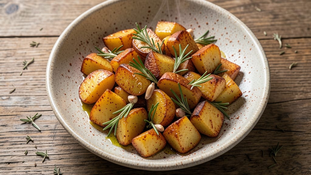 Baked Potato Chunks Recipe: Herb-Infused Roast With Crispy Edges