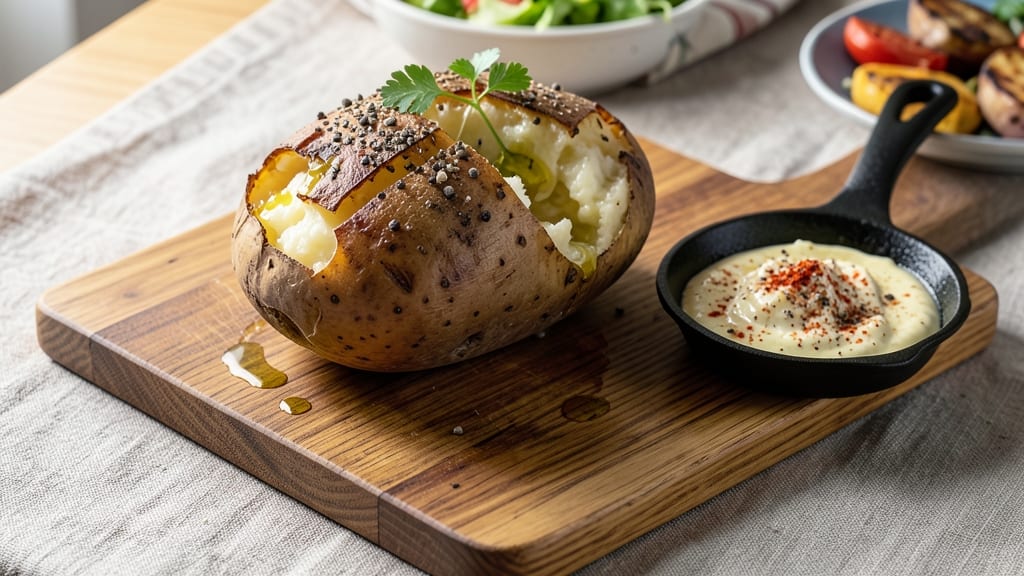 Baked Potato Recipe: YouTube-Style Crispy Crown and Creamy Core