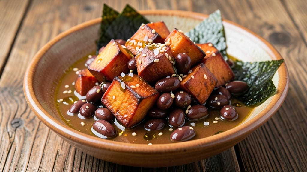 Adzuki Beans Sweet Potato Recipe: Umami-Sweet Mash with Crunchy Topping