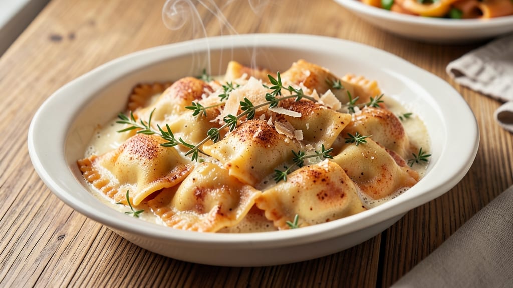 Sweet Potato Ravioli Sauce Recipe: Nutmeg-Infused Brown Butter Velvety Richness