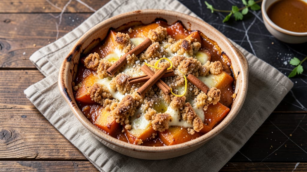 Streusel Topped Sweet Potato Casserole Recipe: Crunchy Crown Over Creamy Spiced Filling
