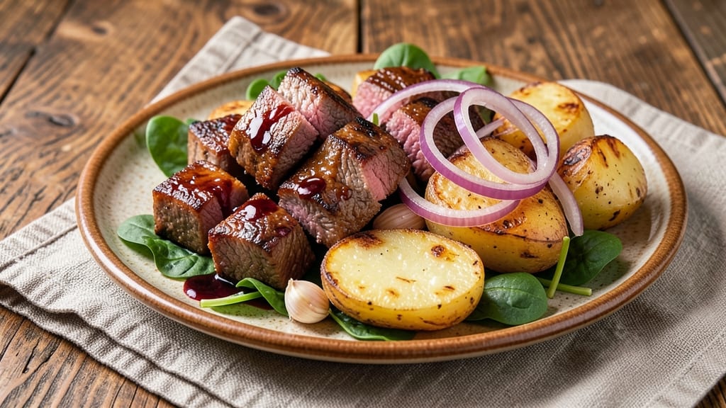 Beef Spinach Potato Recipe: One-Pan Hearty Stew With Charred Edges