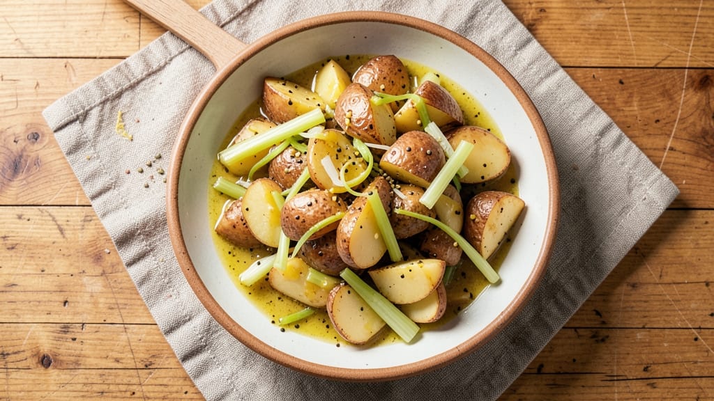 Authentic Austrian Potato Salad Recipe: Crispy Celery and Mustard Seed Crunch Without Mayo