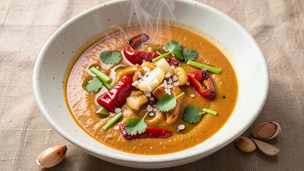 Sweet Potato Red Pepper Soup Recipe: Velvety Spiced Blend With Celery Crunch