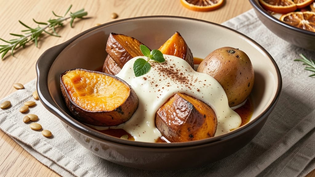 Sweet Potato Hot Pot Recipe: Spiced Custard Magic with Crunchy Celery Crown