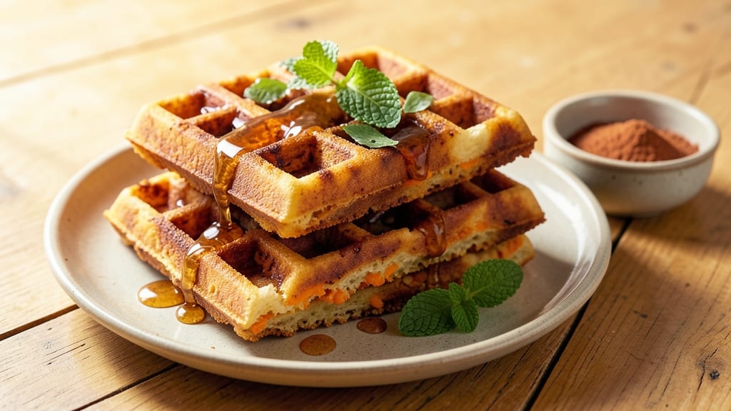 Vegan Sweet Potato Waffles Recipe: Fluffy, Spiced Breakfast Clouds With Crunchy Top