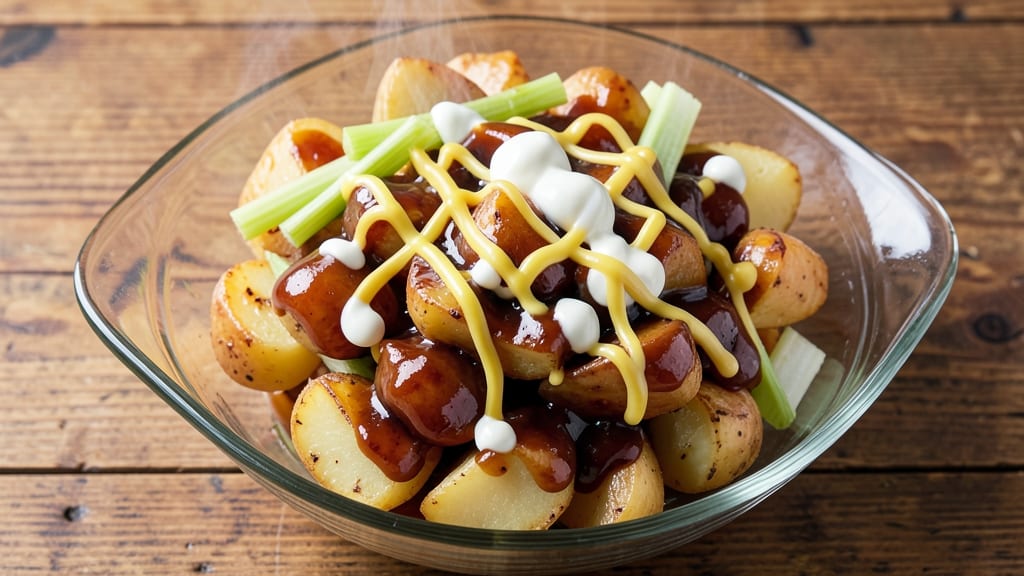 Archers BBQ Potato Salad Recipe: Smoky-Sweet Crowd-Pleaser With Crunchy Celery Top