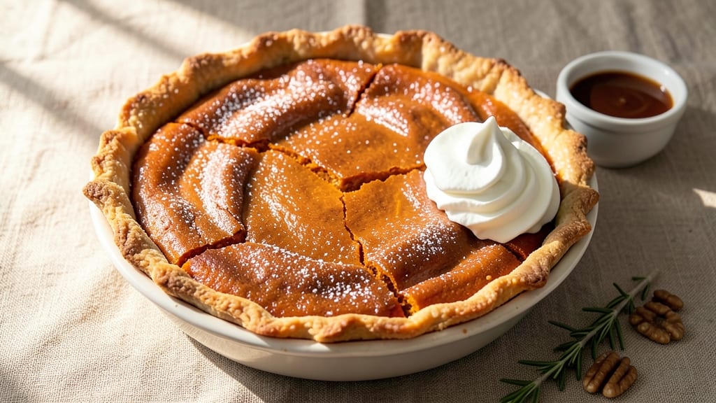 Sweet Potato Pie Recipe: Spiced Custard Magic With Crispy Celery Crown