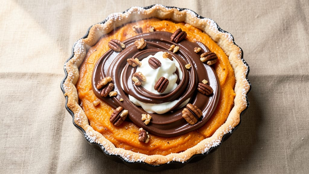 Turtle Sweet Potato Pie Recipe: Crunchy Pecan-Caramel Crown Over Creamy Spice Bliss