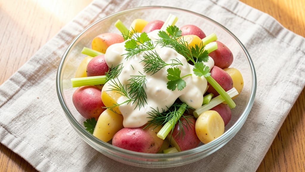 Best Dill Potato Salad Recipe With Mayonnaise: Crisp Celery and Herby Freshness in One Bowl