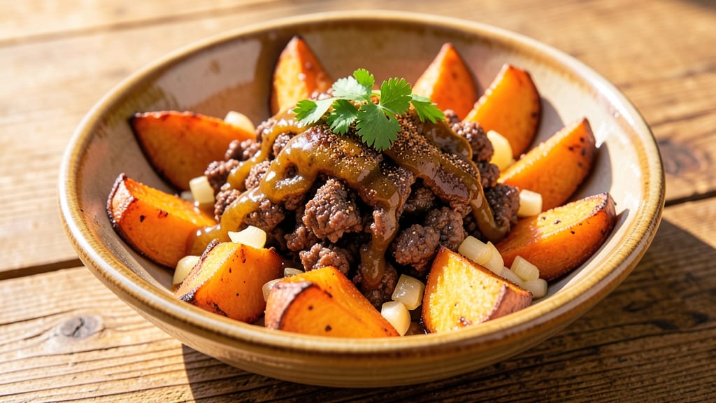 Sweet Potato and Ground Beef Viral Recipe: One-Pan Hash With Smoky Paprika Crunch