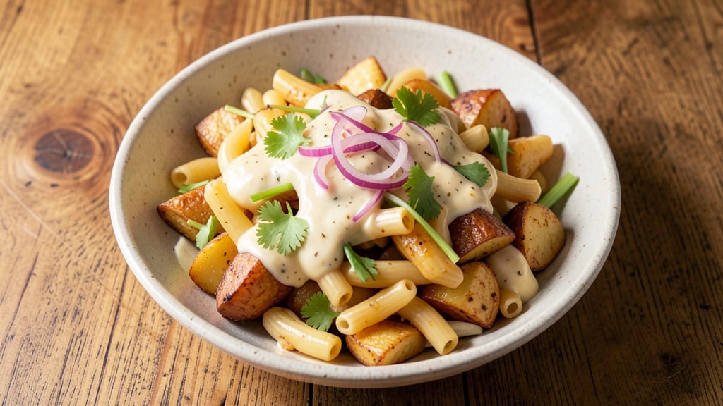 Best Foods Potato Mac Salad Recipe: Crispy Celery Crown Over Creamy Mustard-Mayo Bliss