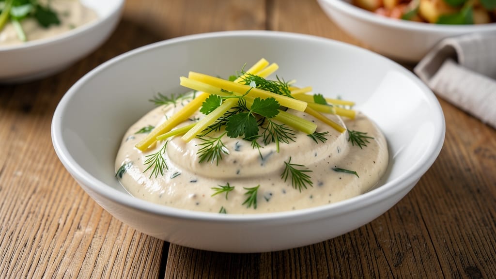 Baked Potato Ranch Dressing Recipe: Crispy Celery and Herbed Cream Magic