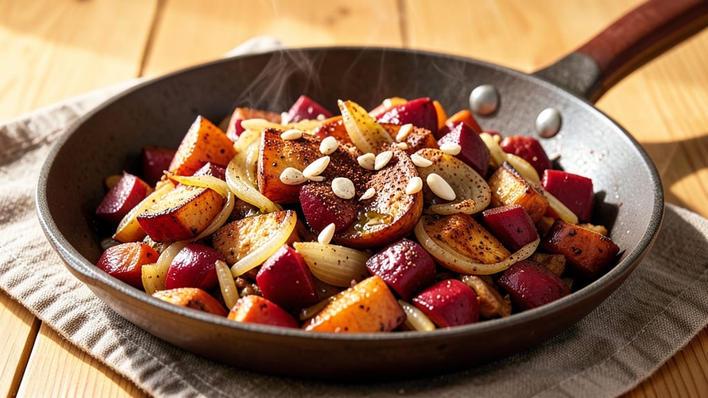 Sweet Potato Beet Hash Recipe: Earthy-Sweet Crispy Bites in One Pan