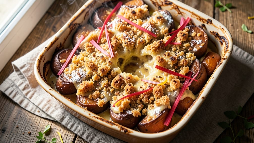 Sweet Potato Casserole Recipe Youtube: Crispy Celery Crown Over Nutty Spiced Filling