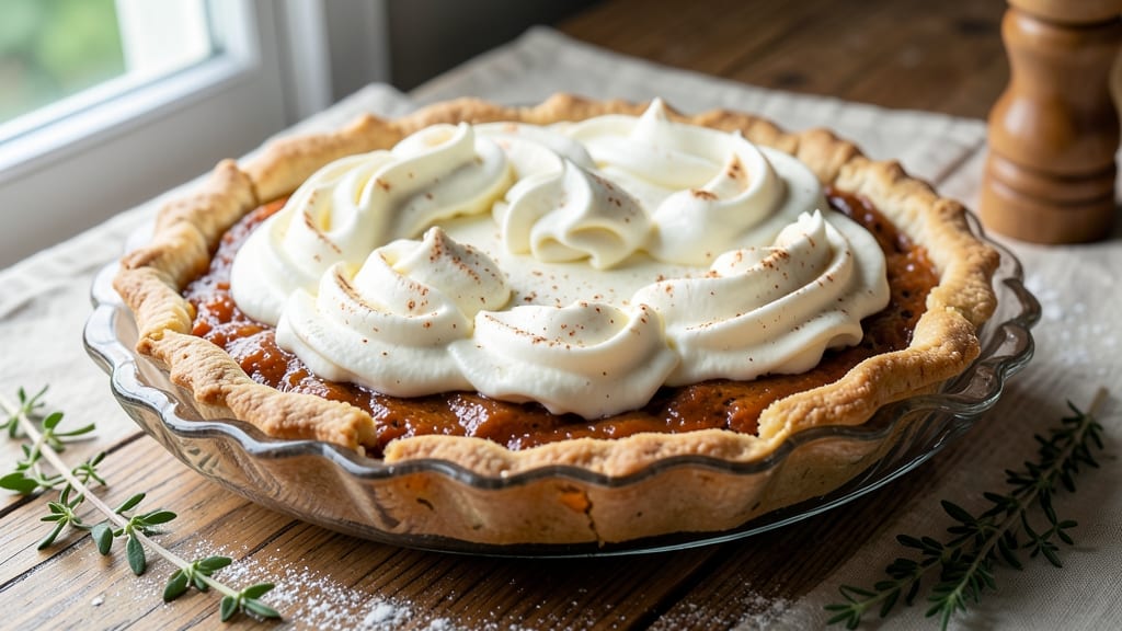 Sweet Potato Pie Recipe with Marshmallow Fluff: Cloud-Like Topping Over Spiced Filling