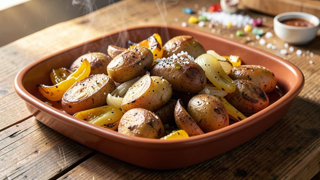 Bell Pepper Potato Onion Recipe: One-Pan Roasted Medley With Charred Edges