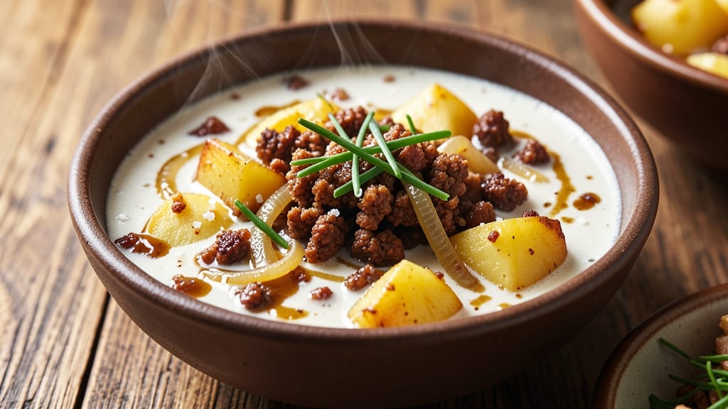 Backyard Burgers and Potato Soup Recipe: Cozy Campfire Meal in One Pot