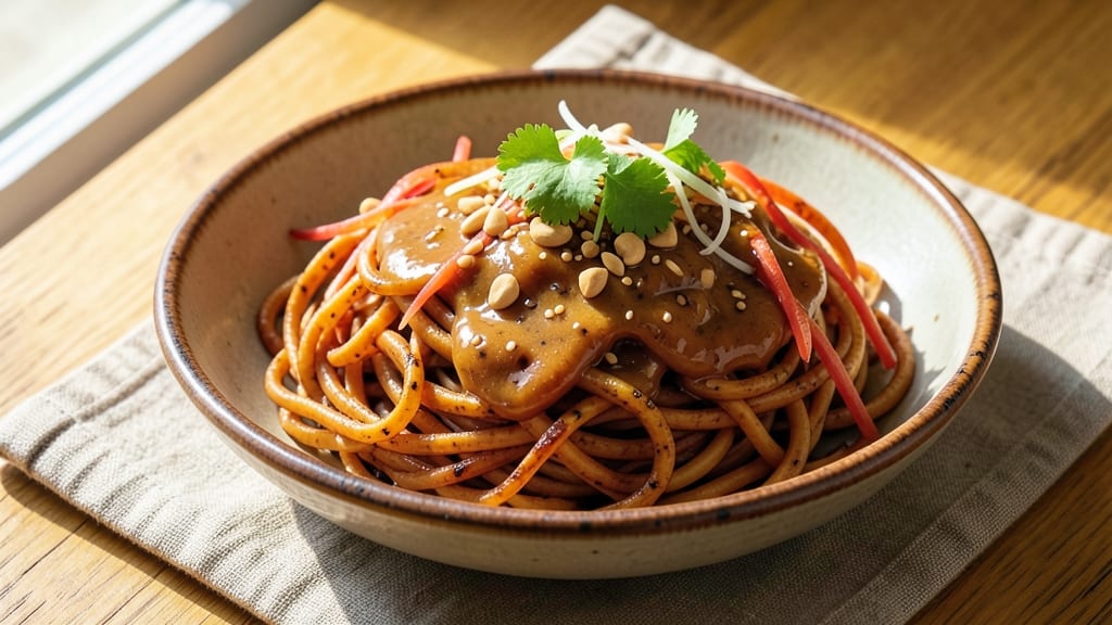 Asian Sweet Potato Noodle Recipe: Sticky-Sweet Noodles With Charred Ginger Zing