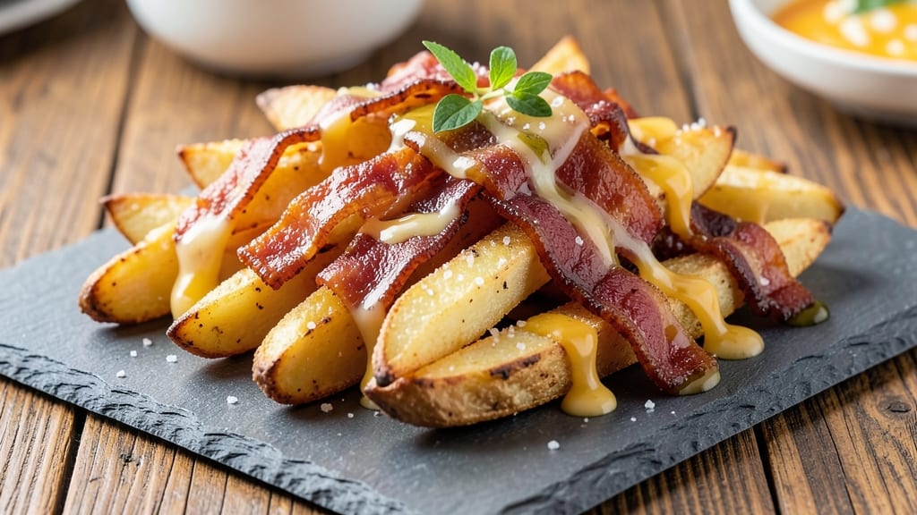 Bacon Cheddar Potato Wedges Recipe: Crispy Crust, Gooey Cheese, and Smoky Bacon Bites