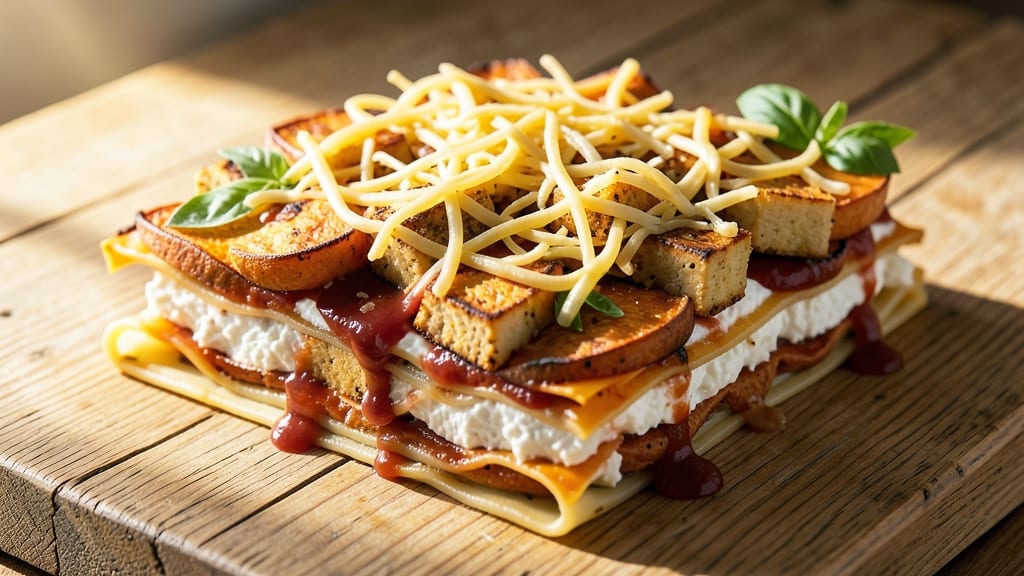 Vegetarian Sweet Potato Lasagna Recipe: Layered Comfort With No-Boil Cheese Magic
