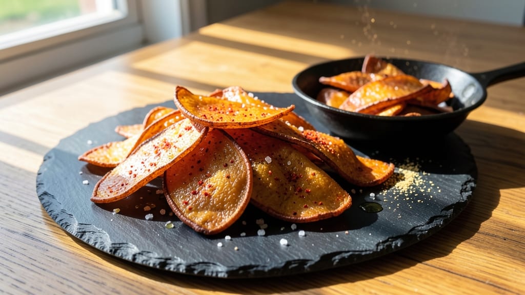 Spicy Sweet Potato Chips Recipe: Air-Crisped Spice Bombs in 10 Minutes