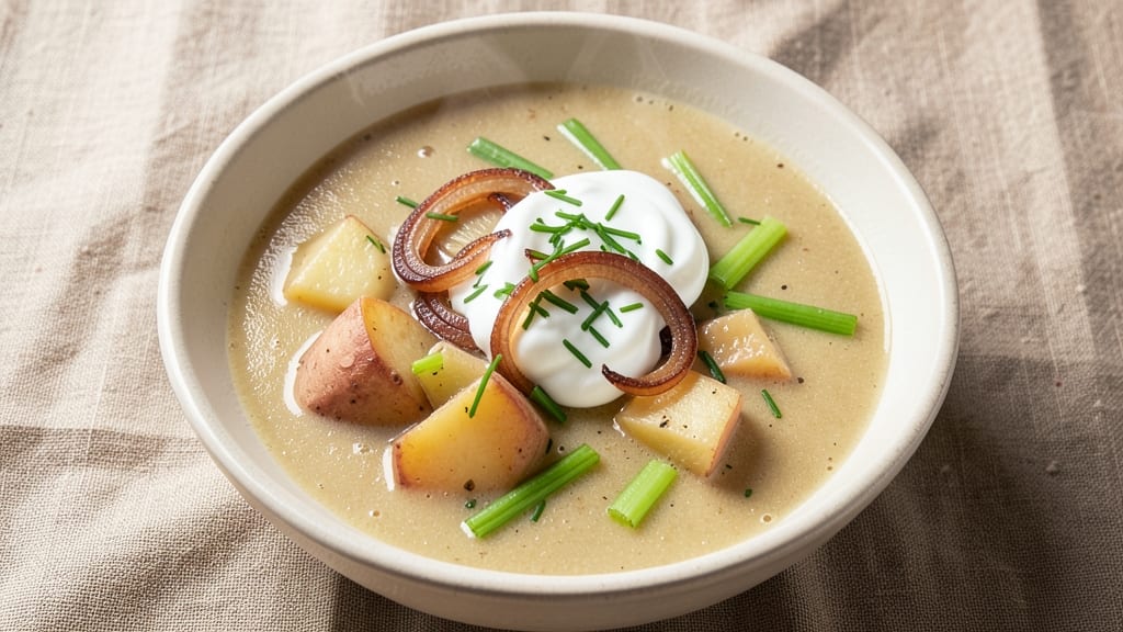 Aldi Potato Soup Recipe: Velvety Creaminess With Crispy Celery Top