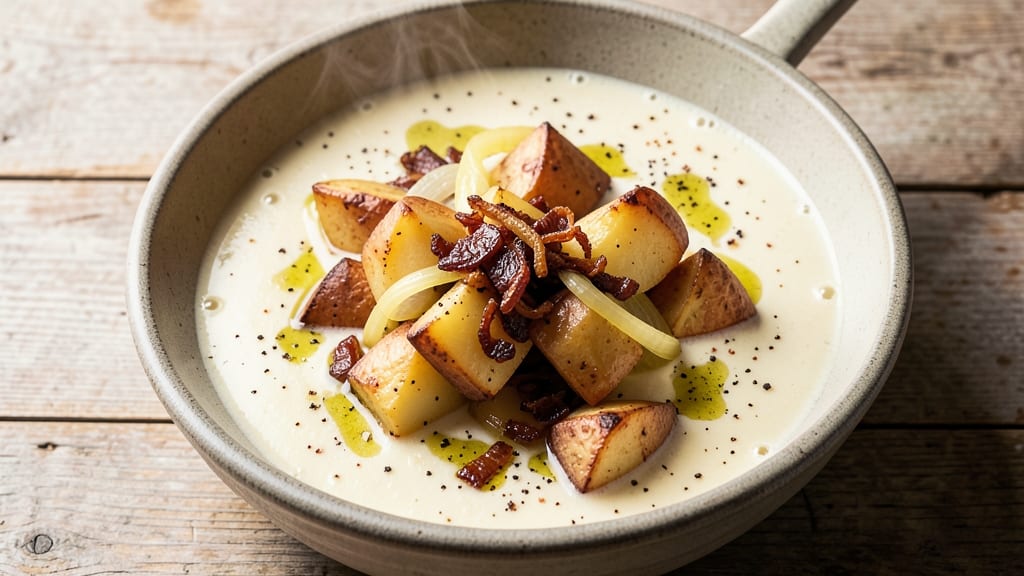 5-Ingredient Potato Soup Recipe: Ultra-Creamy Velvety Richness in One Pot