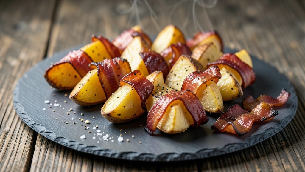 Bacon-Wrapped Potato Wedges Recipe: Smoky Crispy Bites in 30 Minutes
