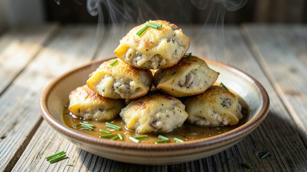Vegan Potato Pierogi Recipe: Pillowy Dough Wraps Around Savory Mushroom Filling