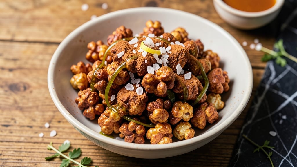 Sweet Potato Popcorn Recipe: Crunchy Celery and Mustard Seed Crunch Without Mayo