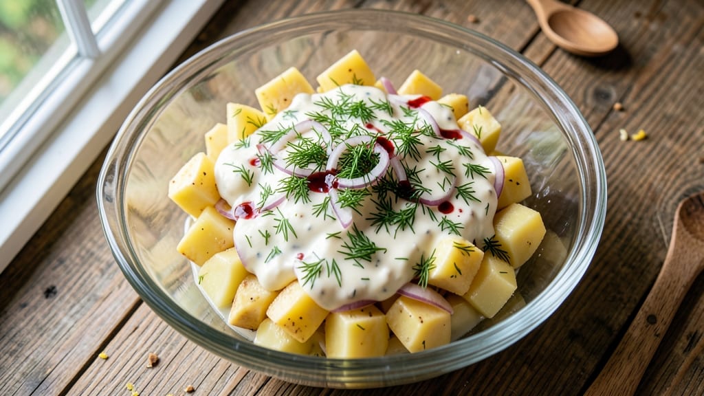 Barefoot Contessa Dill Potato Salad Recipe: Herbed Crunch Without Mayo Over Creamy Spuds