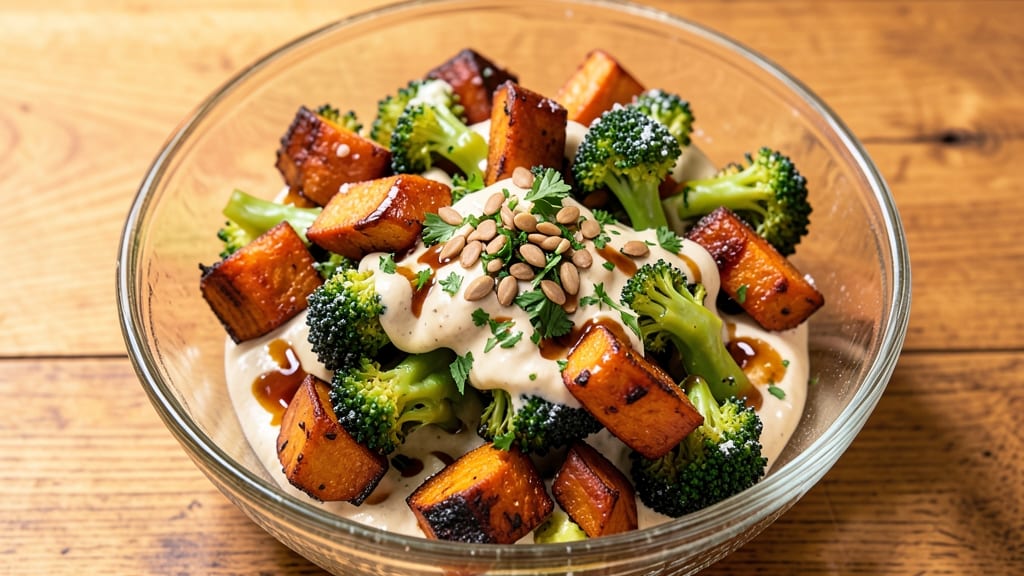 Sweet Potato Broccoli Salad Recipe: Roasted Sweetness Meets Crunchy Greens