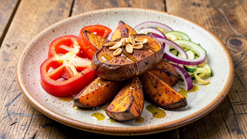Sweet Potato and Veggies Recipe: One-Pan Roasted Rainbow of Flavors