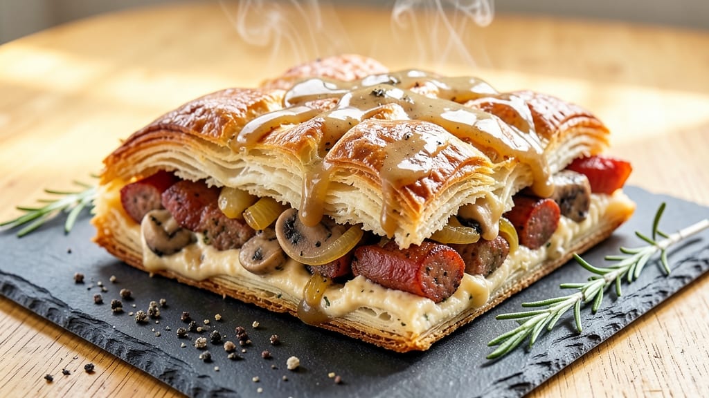 Sweet Potato Wellington Recipe: Flaky Pastry Wraps Rich Roasted Filling
