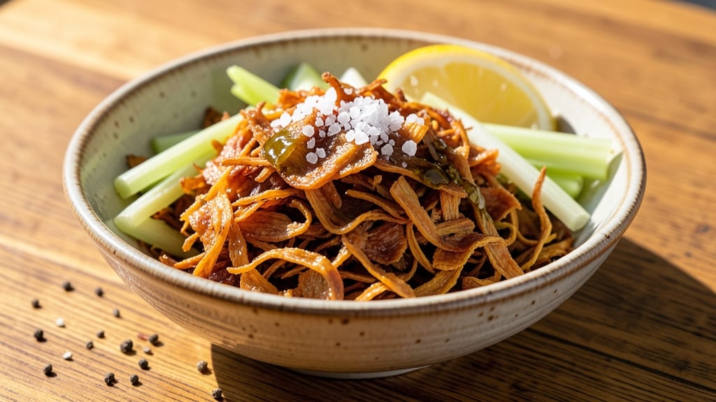 Sweet Potato Flakes Recipe: Crispy Celery-Topped Bites With Hidden Creaminess
