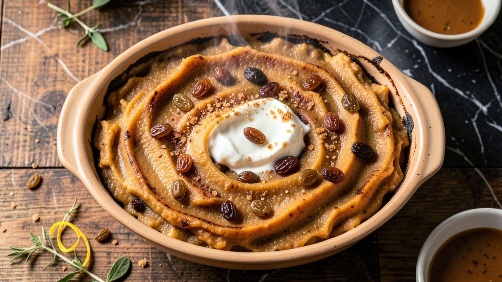 Sweet Potato Casserole Recipe With Raisins: Buttery Crunch Top Over Spiced Fruit Filling