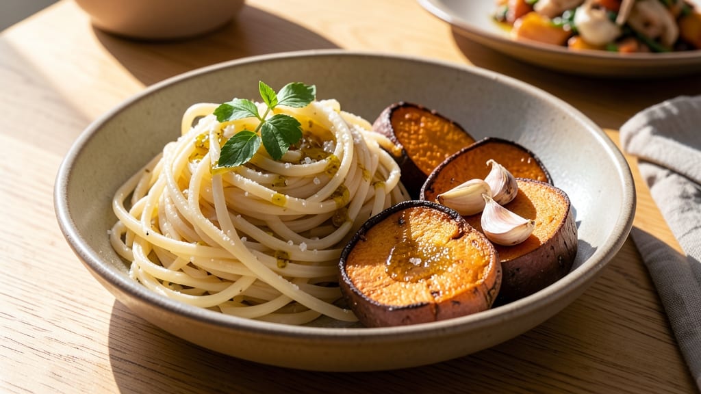 Spaghetti Squash and Sweet Potato Recipe: Roasted Sweetness Meets Fibrous Comfort