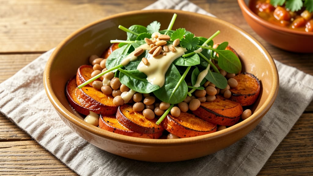 Sweet Potato Lentils Spinach Recipe: Earthy Protein Bowl With Charred Sweetness