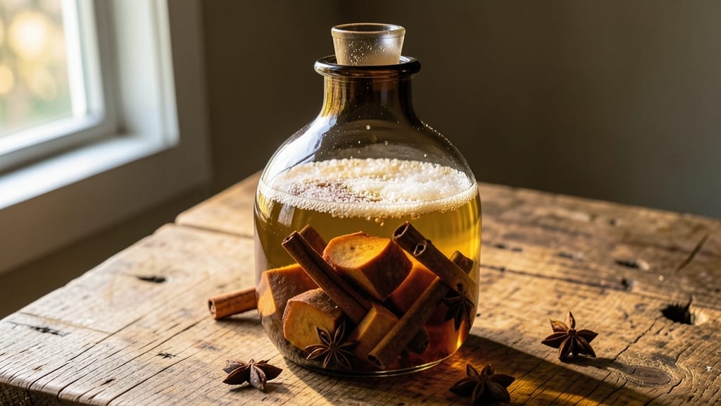 Sweet Potato Wine Recipe: Fermented Spice-Infused Elixir in 8 Weeks