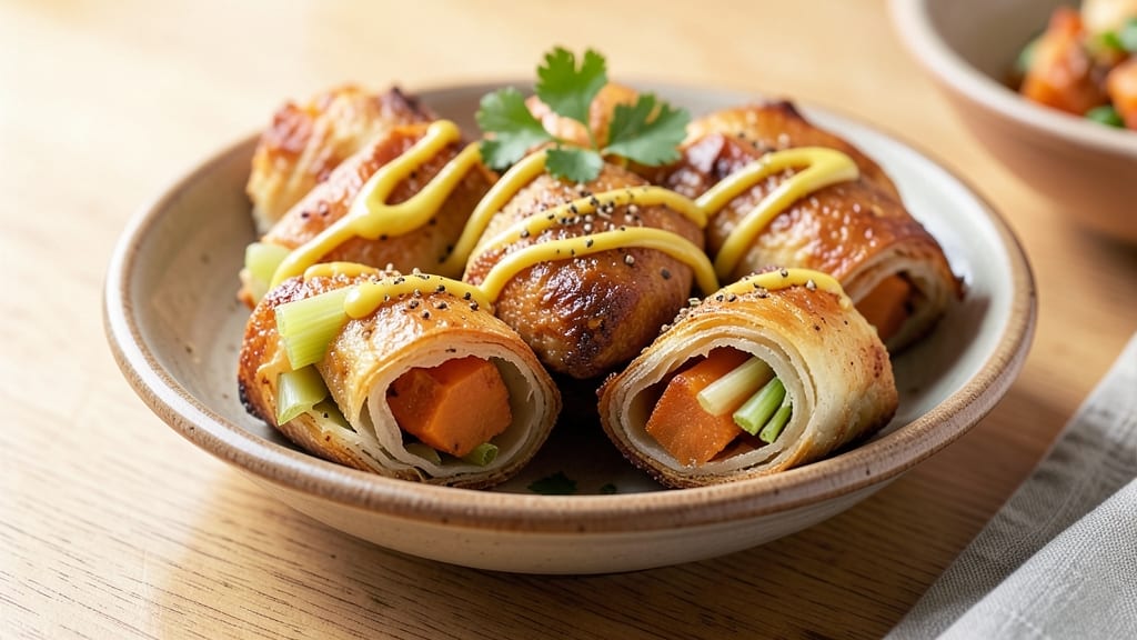 Sweet Potato Bajji Recipe: Crispy Celery-Mustard Crust Over Spiced Filling