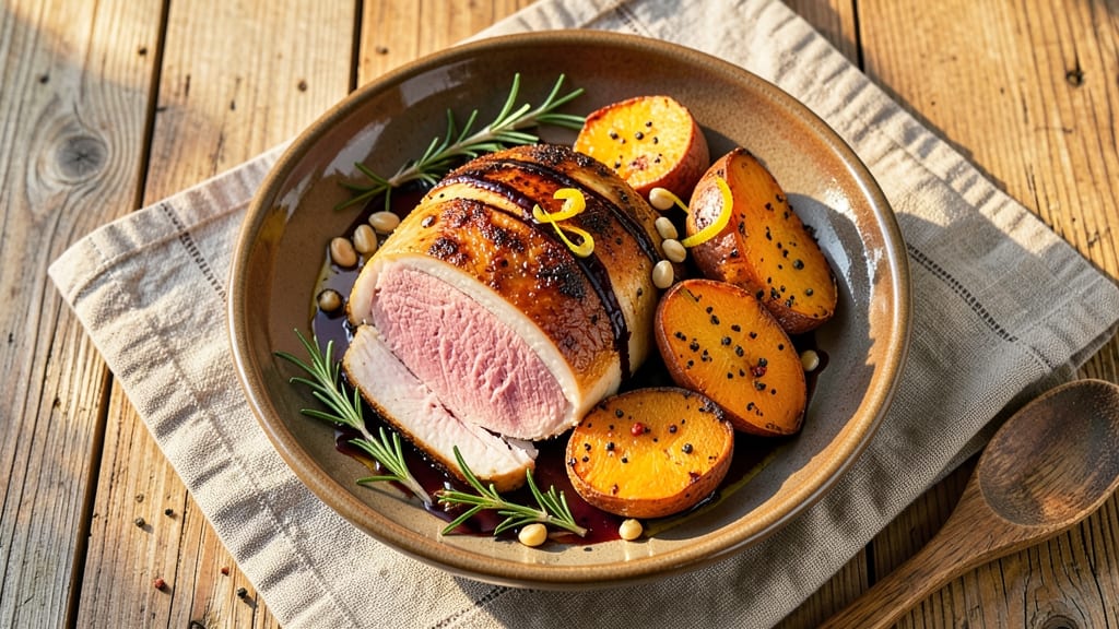 Turkey Breast and Sweet Potato Recipe: Herb-Roasted Harmony with Caramelized Sweetness