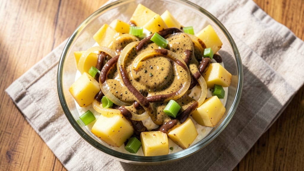 Best Mustard Potato Salad Recipe Ever: Crispy Celery Crown Over Tangy Seed Magic