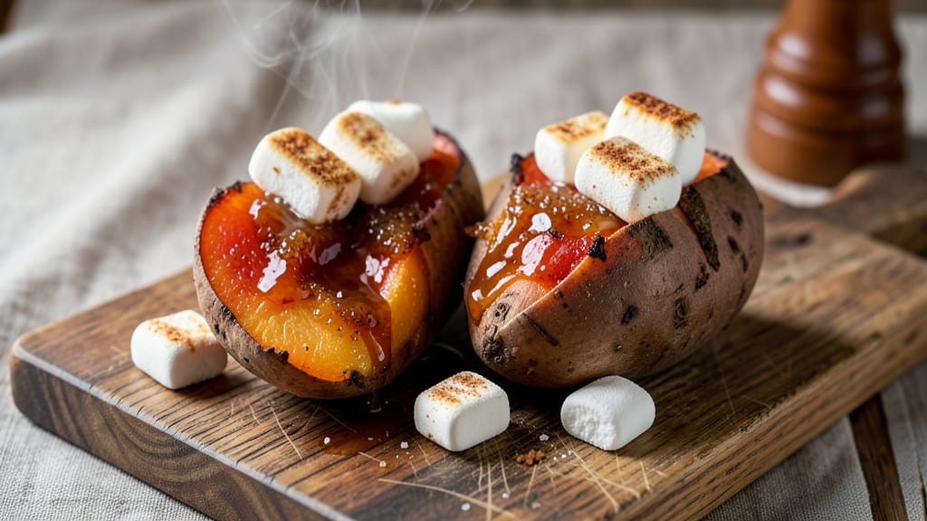 Baked Sweet Potato Recipe with Brown Sugar and Marshmallows: Caramelized Crunch and Gooey Melt in One Dish